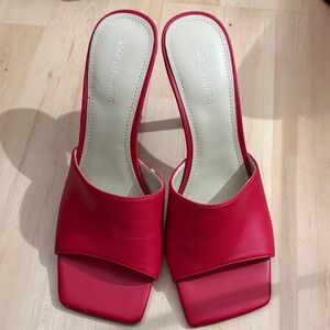 Marc Fisher Red Mules